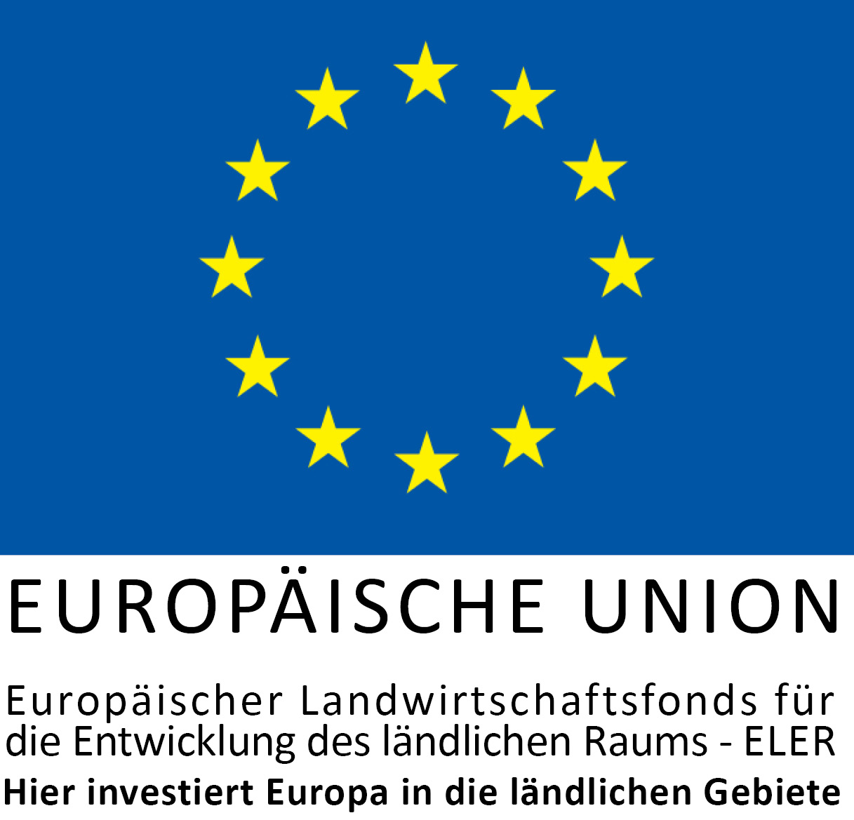 EU Logo mit Schrift zu ELER